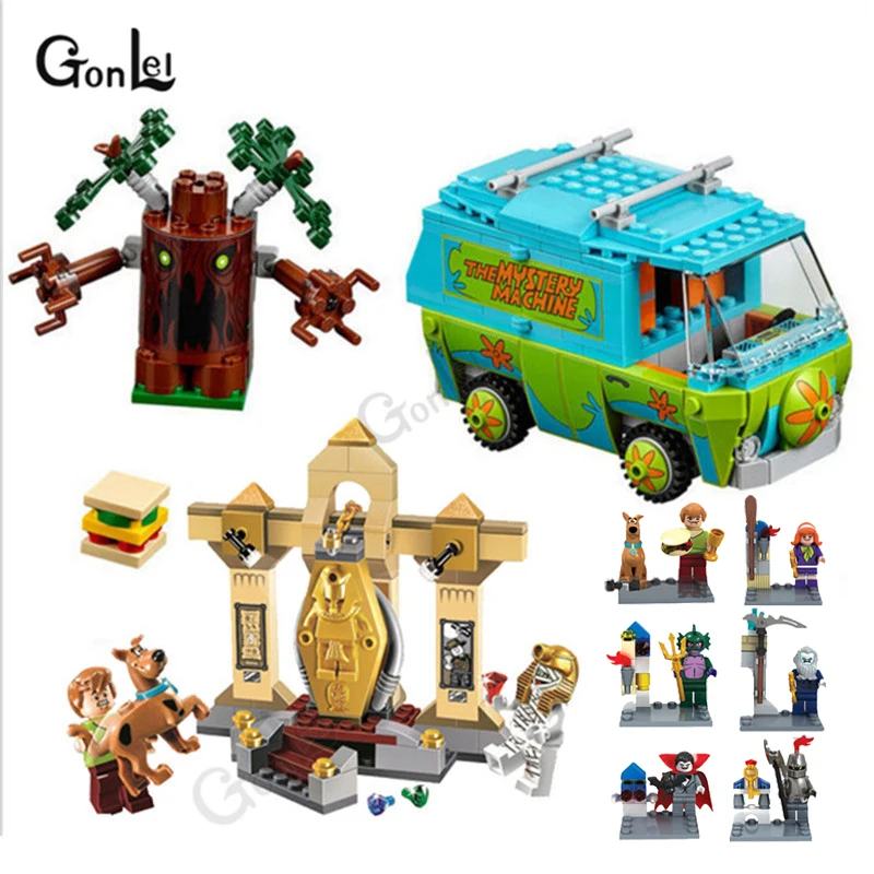 

NEW Scooby Doo Mystery Machine Bus Building Block DIY Blocks Toys 10428-10430 Compatible With 75902 Birthday Gifts Toys