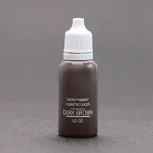 Новые чернила татуировки Профессиональный Перманентный пигмент подводка для глаз 1/2 унций 15 мл 1 шт темно-коричневый