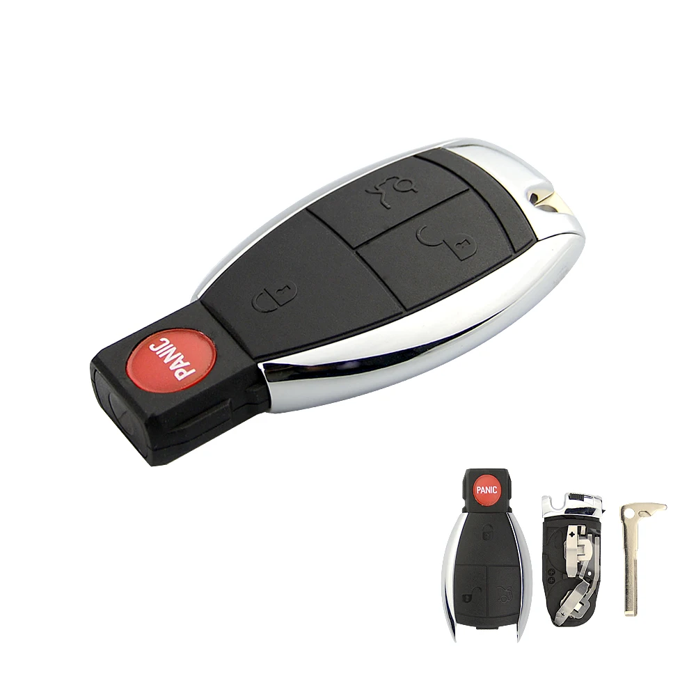 OkeyTech 2 батарея держатель Автомобильный ключ оболочка для Mercede Benz C E S CL CLS CLA CLK W203 W204 W205 W210 W211 W212 смарт-ключ карта - Количество кнопок: 3 plus 1 Button
