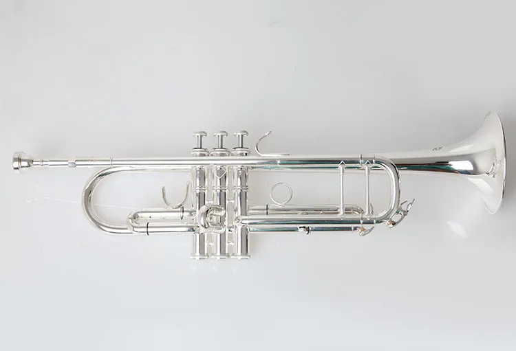 BULUKETrumpet посеребренный плоский Bb профессиональный трубный колокольчик Топ Музыкальные инструменты латунь