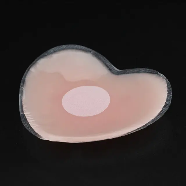2PICS Women Reusable Self Adhesive Bra Silicone Breast Petal Nipple