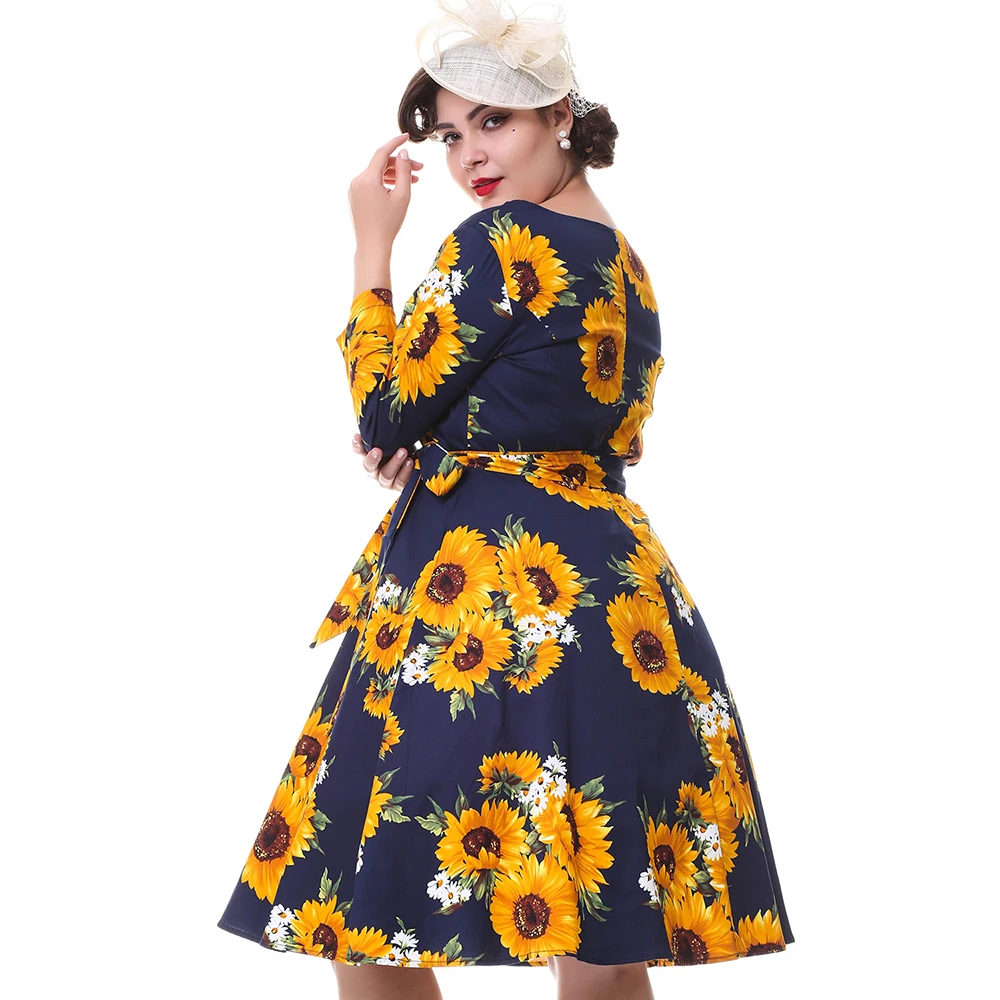 sunflower sundress plus size