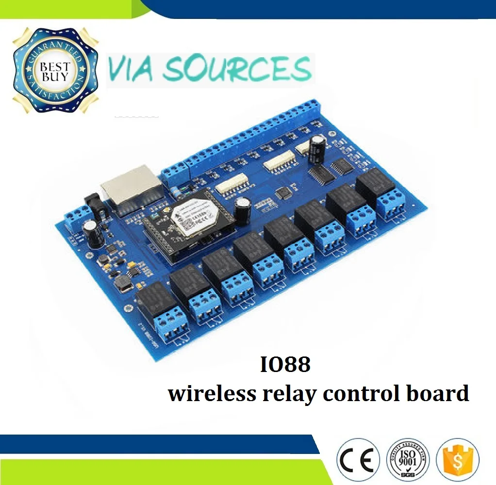 

IO88 Home Automation industry machine PC/Android/IOS control wifi 8 channel 8 relaysboard /wireless relay control board