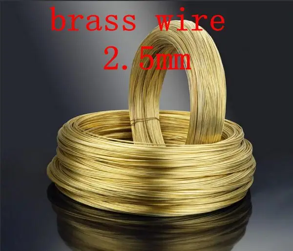 2.5mmX3meters Brass H62 copper wire Brass wire Brass rod 1 mm to 5 mm