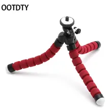 OOTDTY гибкий Поролоновый штатив-тренога "осьминог" с креплением-держателем для Gopro Камера DSLR крепление