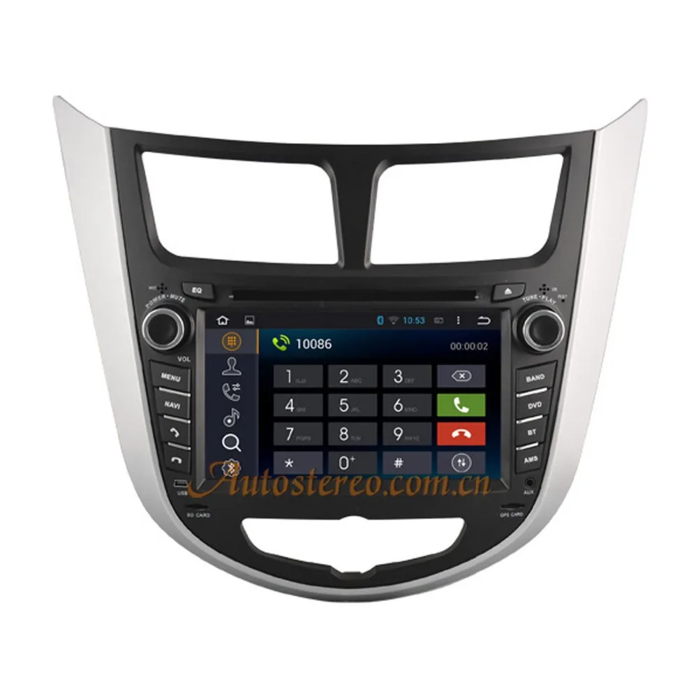 Flash Deal Octa Android8.0 7 Car DVD Player GPS Navigation For HYUNDAI Accent  Solaris Grand Avega Hatchback Accent Blue2011+ multimedia 2