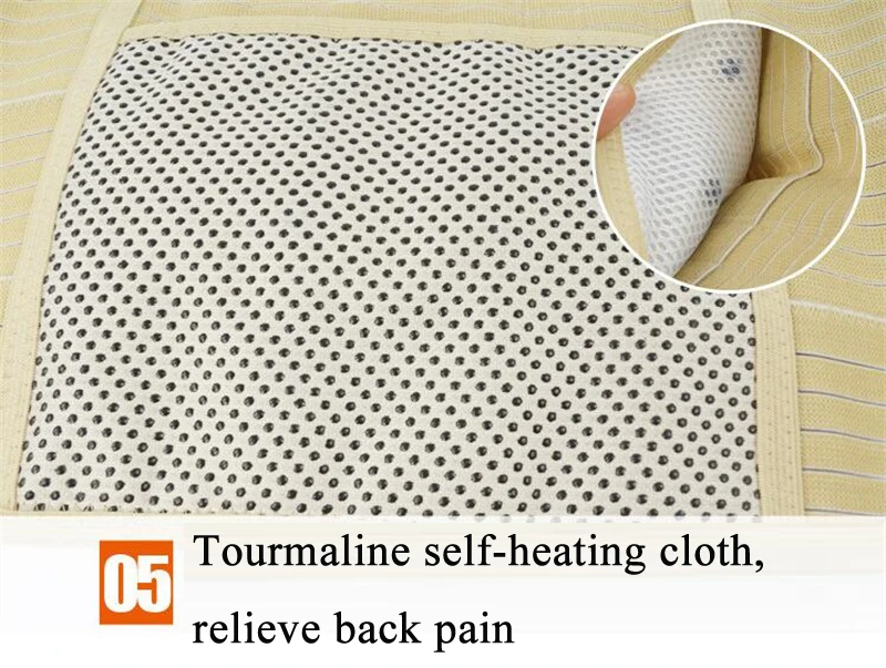 Health Care Adjustable Tourmaline Self heating Magnetic Therapy Back Waist Support Belt Waist  Lumbar Brace Massage Band (17)