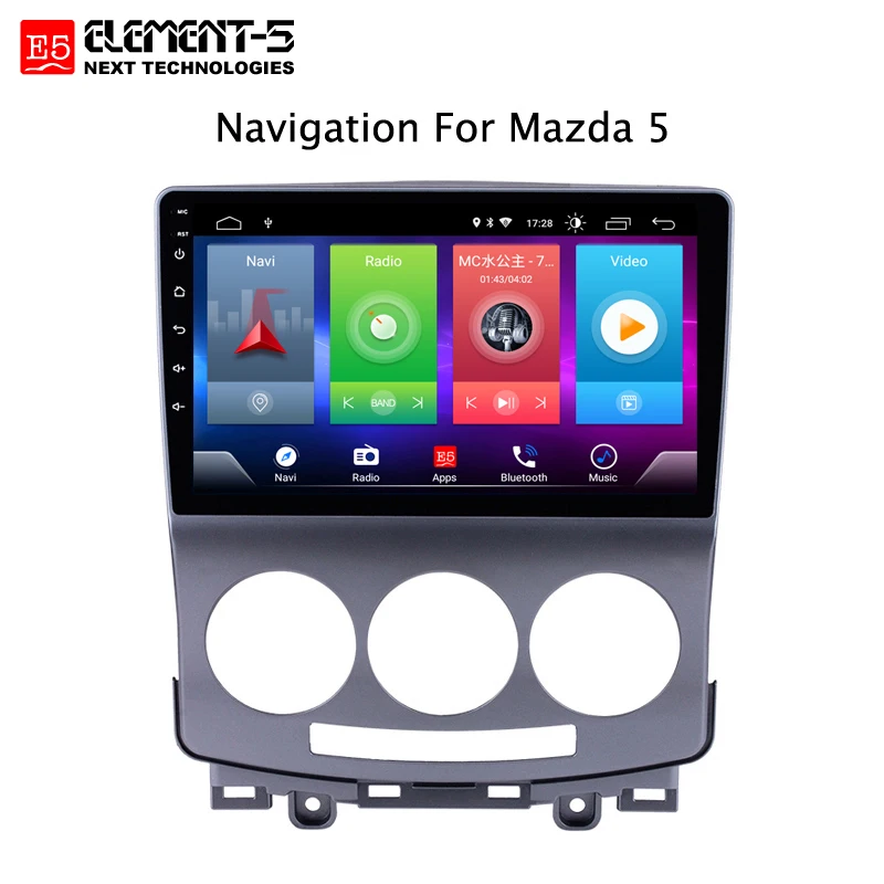 Flash Deal Car Android 8.1 Multimedia Player for Mazda 5 2005-2010 GPS Navigation Device bluetooth steering wheel control support 2