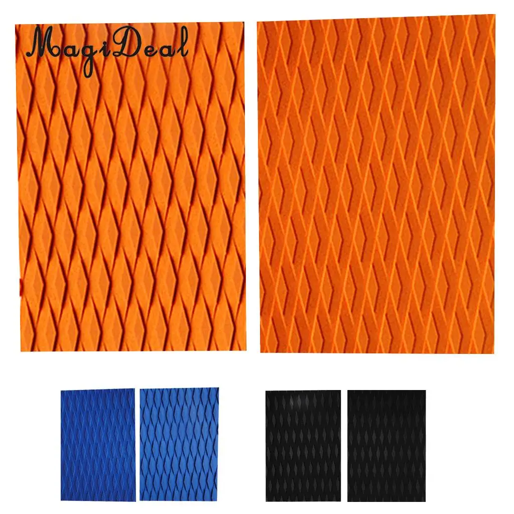 Durable 2 Pieces Premium EVA Surfboard Kiteboard Traction Pad Deck Grip Tail Pad DIY Surf Surfing Water Sports Accessories