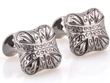

10pairs/lot Vintage Ancient Rome Pattern Cufflinks Retro Gun Black Cuff Links Cuff Button Men's Jewelry Party/Wedding Gift