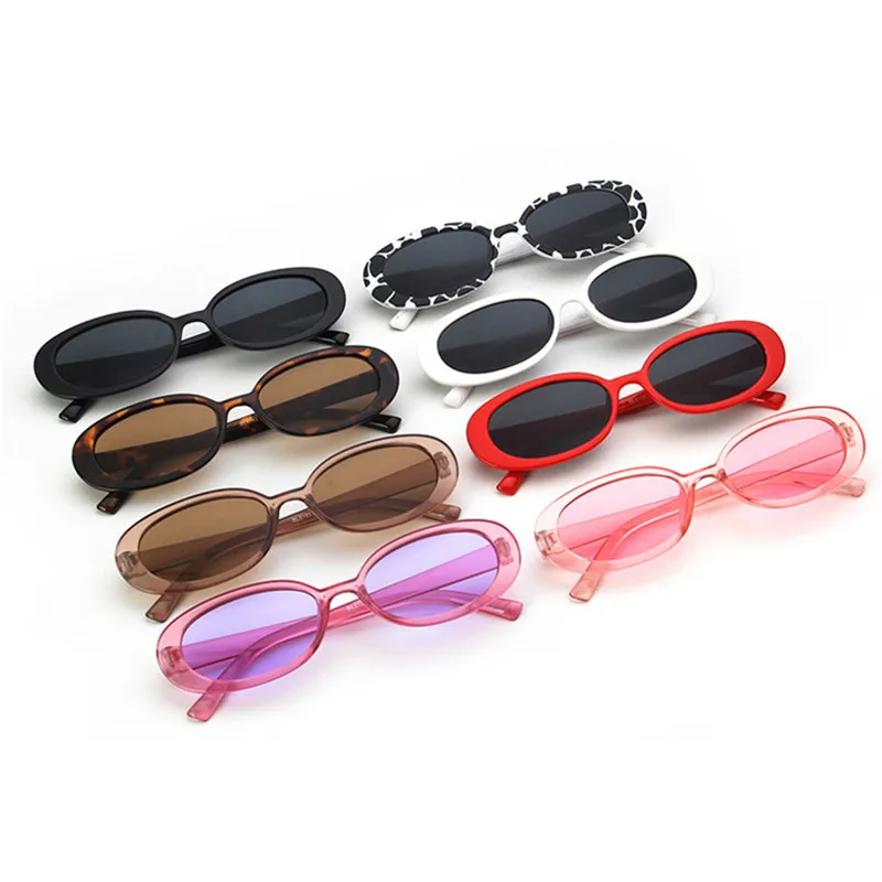 Мужские и женские солнцезащитные очки UV400 oculos minino маленькие овальные в винтажном
