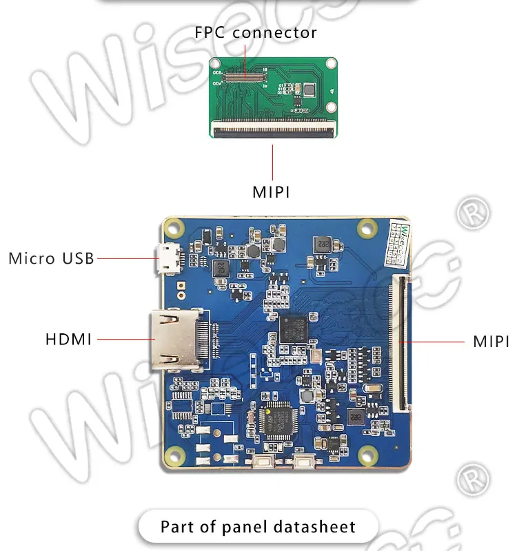 ips tela mipi placa de motorista ultra claro 4k display