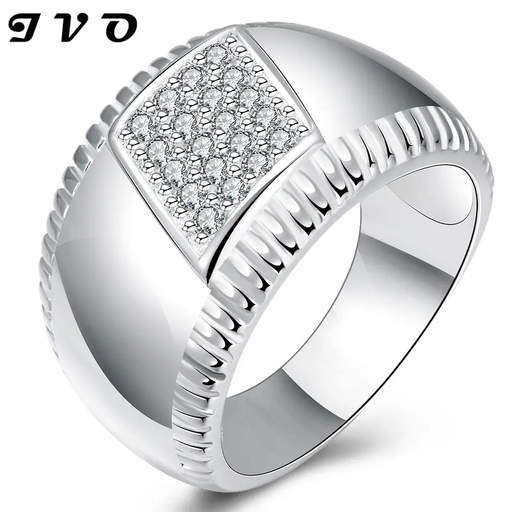 Hot Selling!!! 2016 New Sliver Crystal Rings For Women Wedding Party