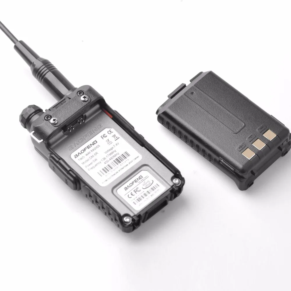 Baofeng DM-5R Walkie Taklie двухдиапазонное DMR цифровое радио DSP трансивер 5 Вт VHF UHF 136-174/400-520 МГц двустороннее радио 2000 мАч