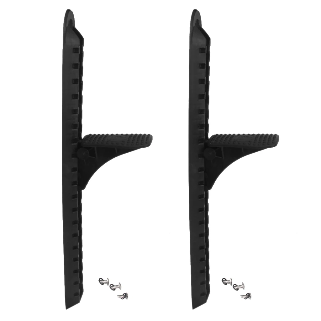 2pcs 46cm Nylon Durable Fishing Boat Kayak Foot Brace Pedal Kit With Trigger Lock Canoeing Rafting Water Sports Rowing Boats
