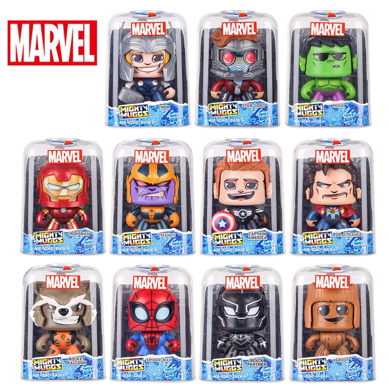 Hasbro Marvel Mighty Muggs сменная кукла Халк Капитан Америка танос Человек-паук фигурка детская игрушка подарок