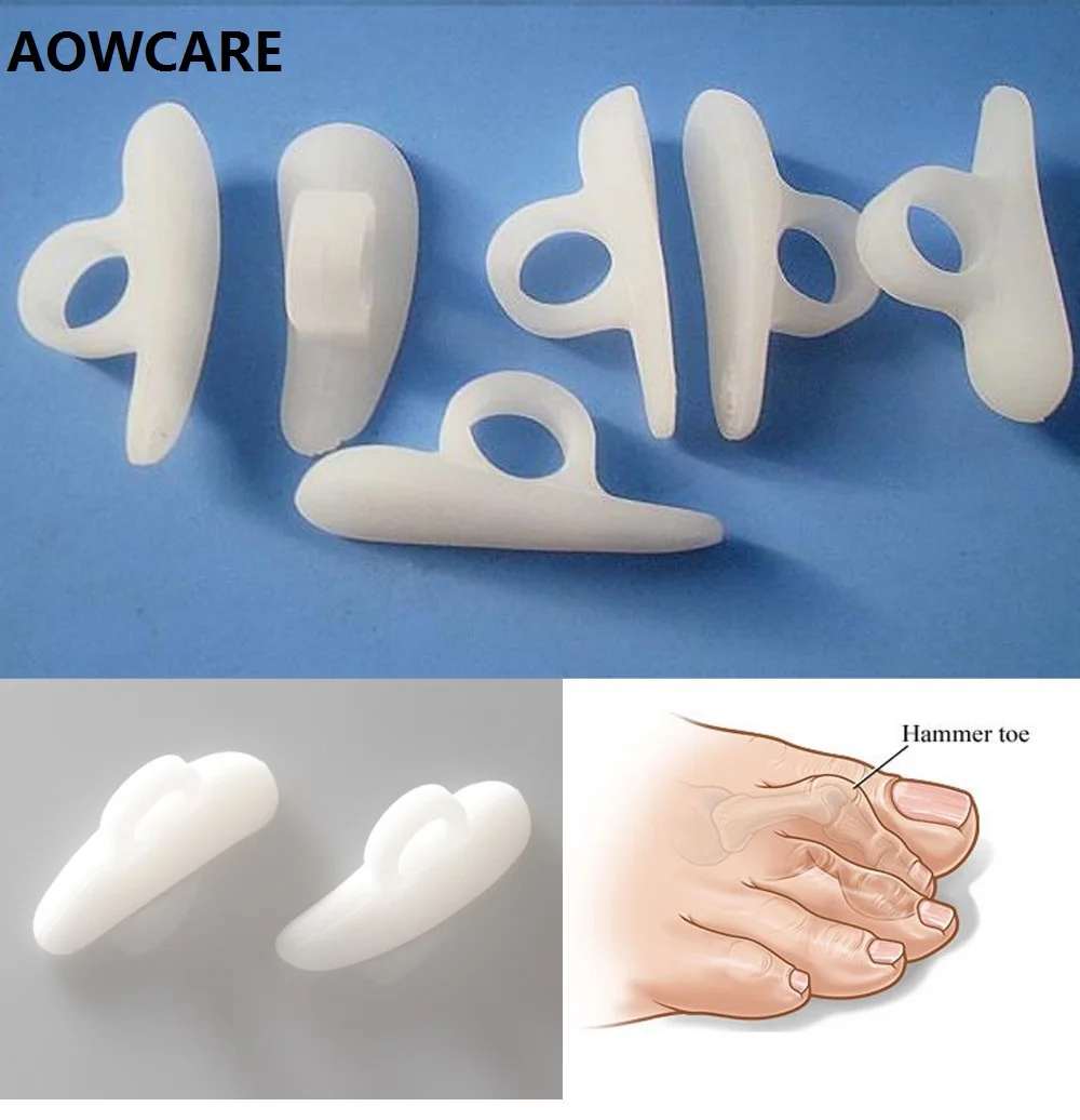 Silicone gel toe corrector Hammer toes separator and protector Cushion