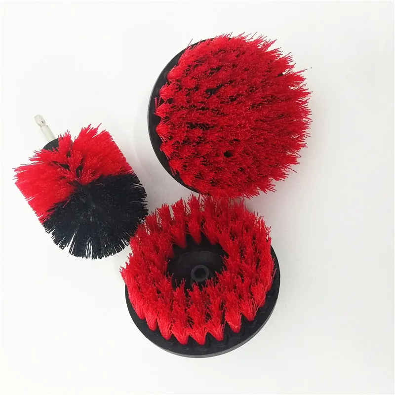 

3 pcs/set large size drill brush Power Scrub Clean Brush used on Electric Drill for Carpet Sofa Leather Wooden free shipping
