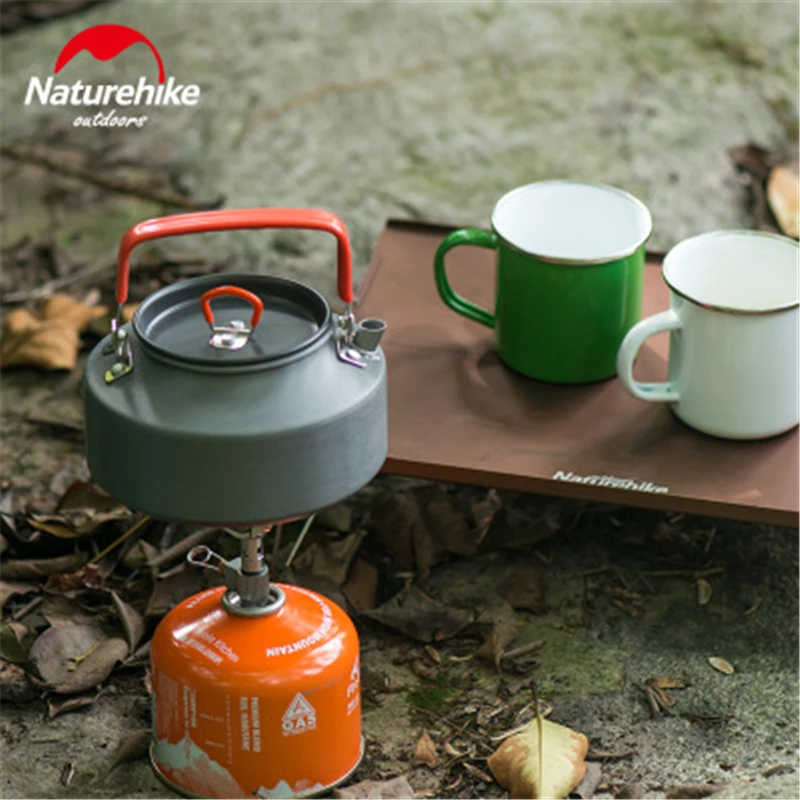 Naturehike 1.1L чайник алюминиевый горшок для воды с сумкой для переноски компактный и легкий чайник для чая Кофейник для кемпинга на открытом воздухе