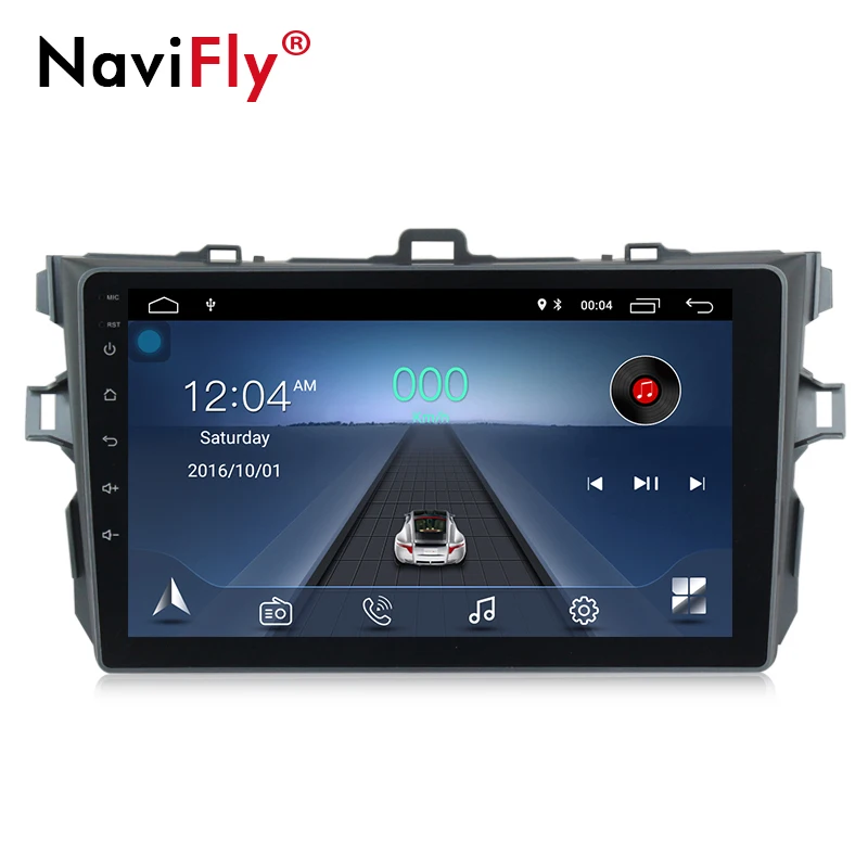 

Navifly Android 8.1 car multimedia player for Toyota corolla 2007 2008 2009 2010 2011 car gps navigation stereo head unit PC