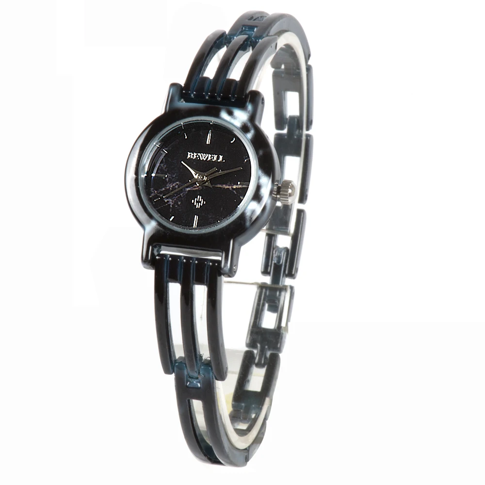 BEWELL женские мраморный дизайн Аналоговый дисплей Кварцевые водонепроницаемые наручные часы браслет аксессуары Подарочные коробки 078A