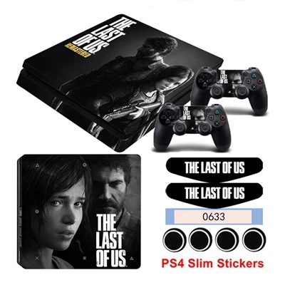 Защитная накладка для Playstation 4 Slim PS4 Slim для консоли и обложки, наклейки для 2 тонких контроллеров - Цвет: YSP4S-0361