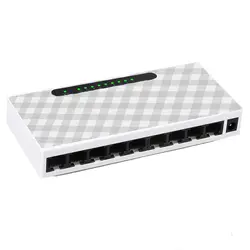 10/100 Мбит/с 9 Порты и разъёмы Fast Ethernet LAN RJ45 сетевой коммутатор настольных ПК с ЕС/США адаптер
