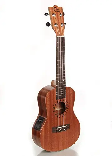 

Electric Ukulele Concert Ukulele 23 Black Hawaii Small Guitar Musical Instruments Electric Guitar+Bag