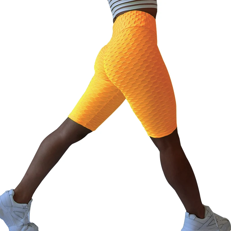 SVOKOR 8 цветов женские шорты с высокой талией, дышащие шорты для фитнеса, Летние повседневные быстросохнущие укороченные брюки из полиэстера
