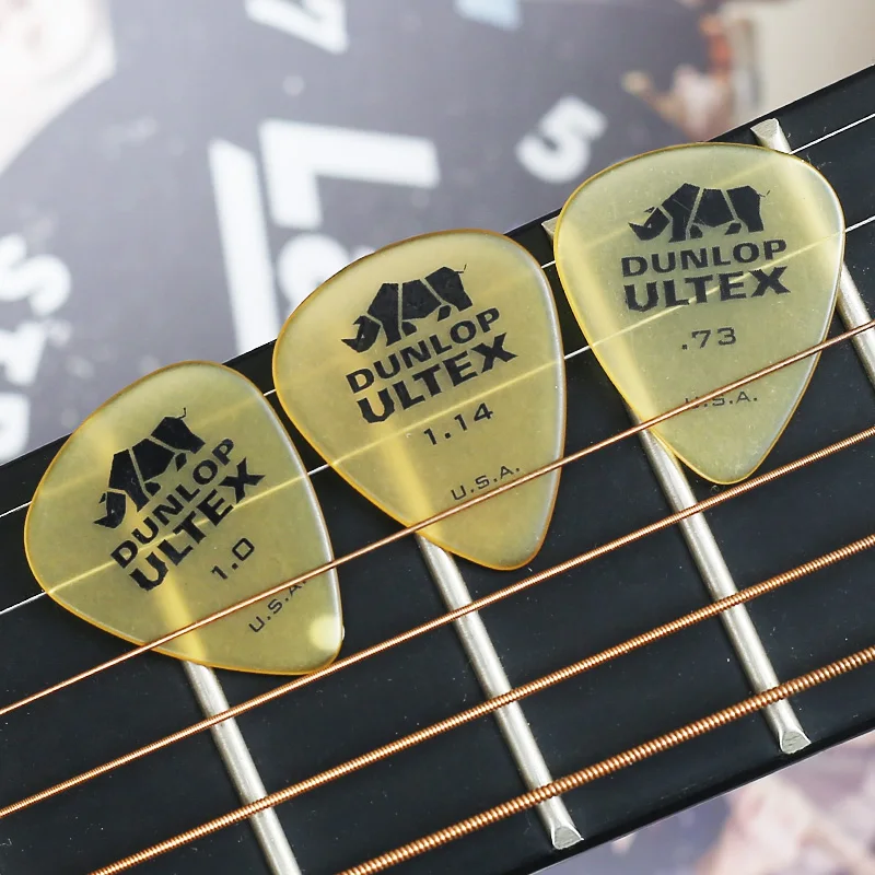 1 шт. Dunlop медиатор для гитары Ultex standard/Sharp/triangle/Plectrum 0,6 мм-1,14 мм медиатор для гитары аксессуары для гитарных частей