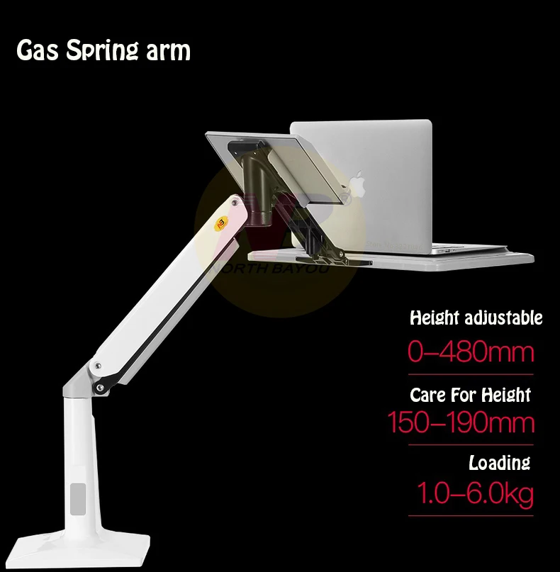 NB FB17 настольная газовая пружина полный движения сидя-стенд рабочая станция стол крепление для ноутбука настольная подставка для 11-17 дюймов ноутбука