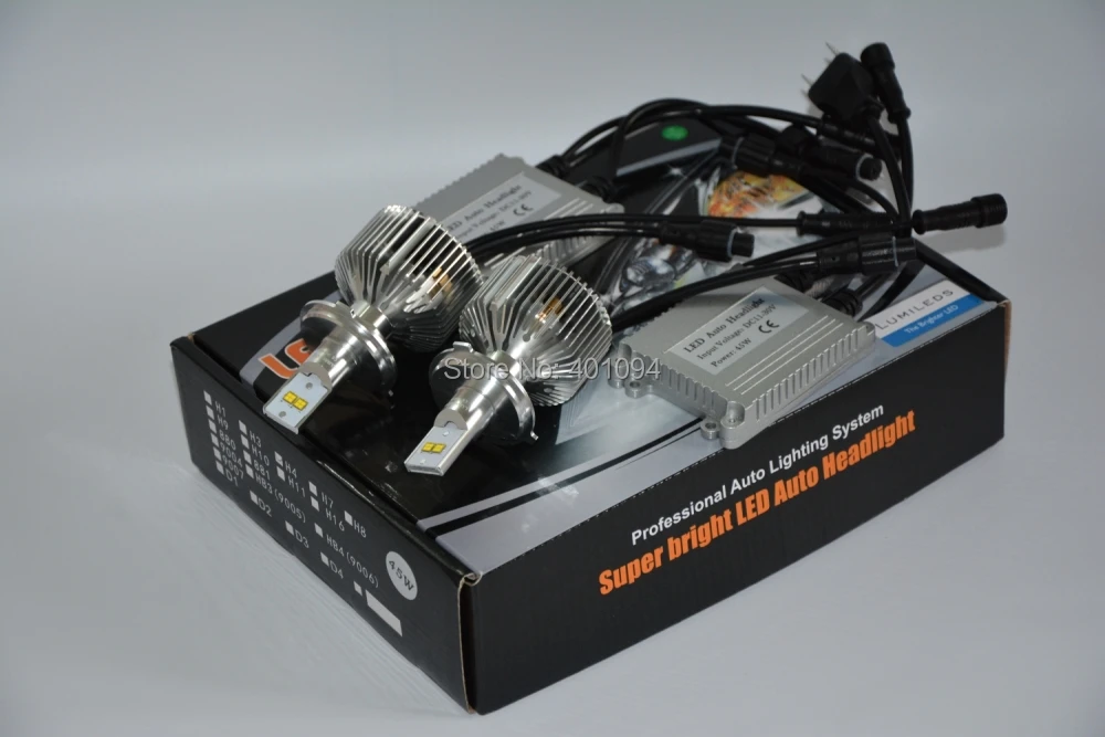 

2 SETS H4 90W/Pair Philip LUMILED Headlight 9000lm LUXEON MZ Brighter White 6500K CAR Truck 45W/Bulb 4500lm H7 H9 H13 9004 9007
