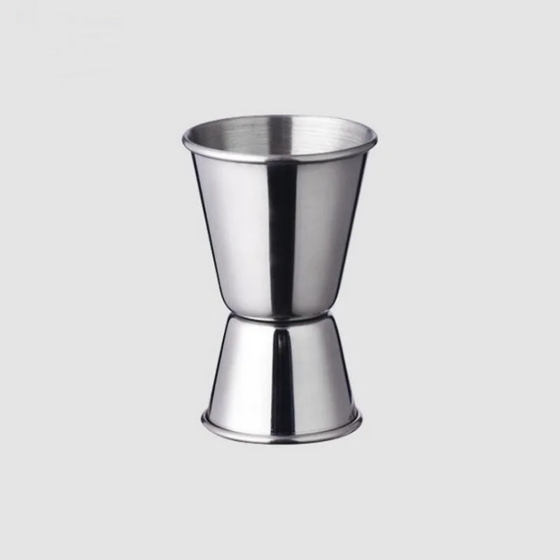 Stainless steel crimping liquid measuring cups bar cocktail measuring