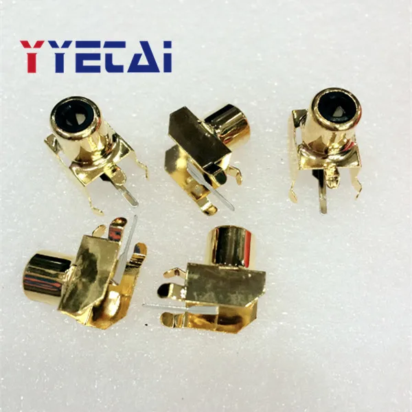 Amplifier Rca Single Hole Av Audio Jack Video Interface 2 Holes Bent