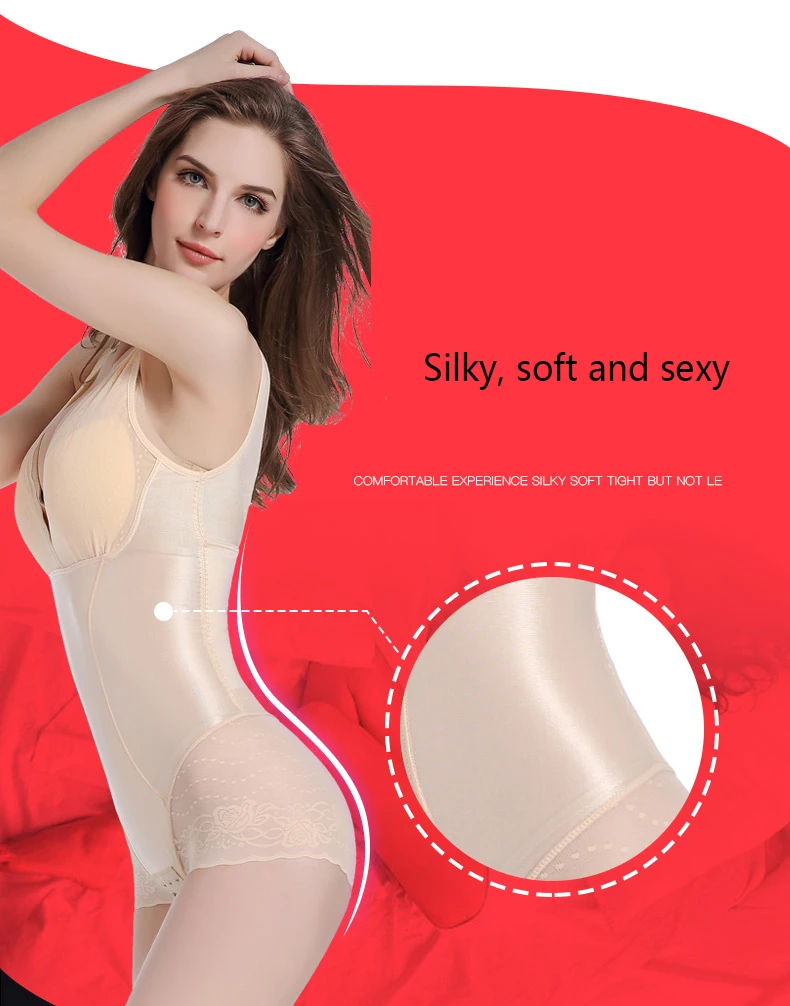 Lady Slimming Burn Fat Briefs Shapewear Tummy Slim Bodysuit Full Body Shaper Slimming Underwear Vest Bodysuits Jumpsuit M-XXL (7)
