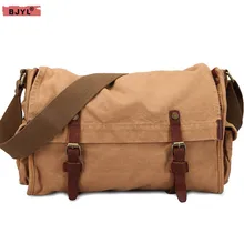 BJYL A nova bolsa da marca de luxo casual masculino grande saco de viagem dos homens da lona ombro sacos Do Mensageiro