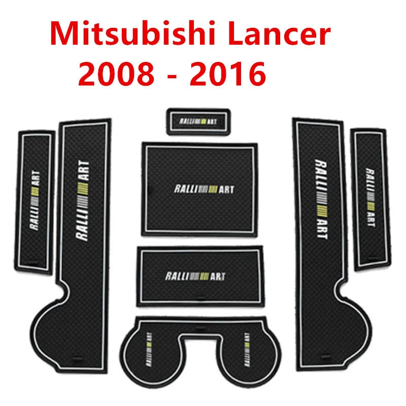 Противоскользящие ворота Слот резиновый коврик подставка под чашку для Mitsubishi