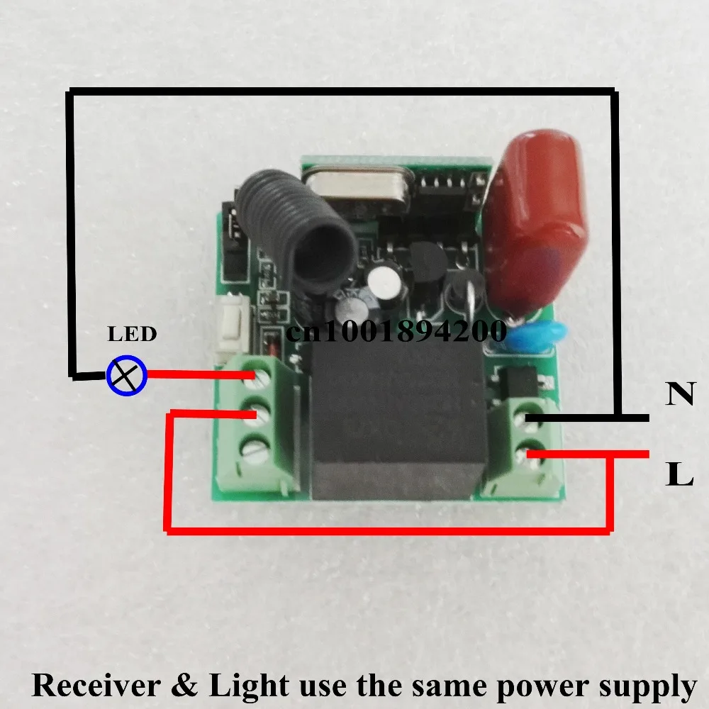 AC220V мини релейный ресивер без COM NC обычно открыть закрытые RF значение переключения Беспроводной свет лампы светодио дный удаленного коммутатора 315/433 RXTX