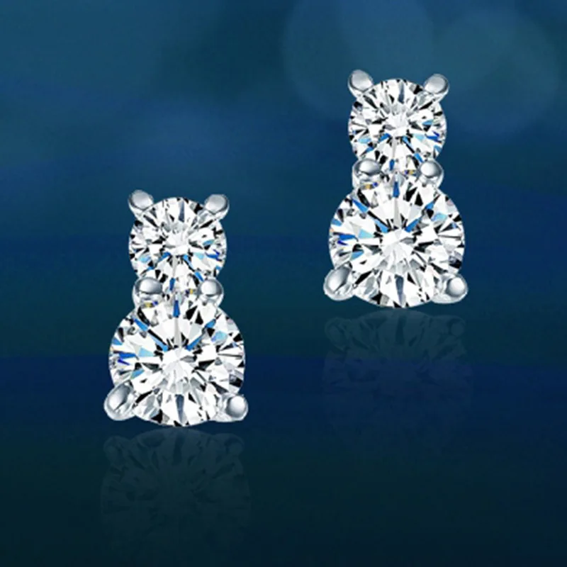 Стад Серьги для Женщин 2016 Новые Ювелирные Изделия циркон CZ Diamond Crystal Тыква