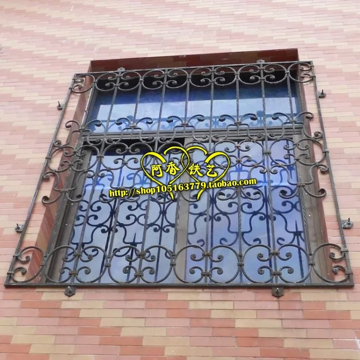 New physical map : bronze wrought iron fence bar windows security false true floral custom door window | Обувь