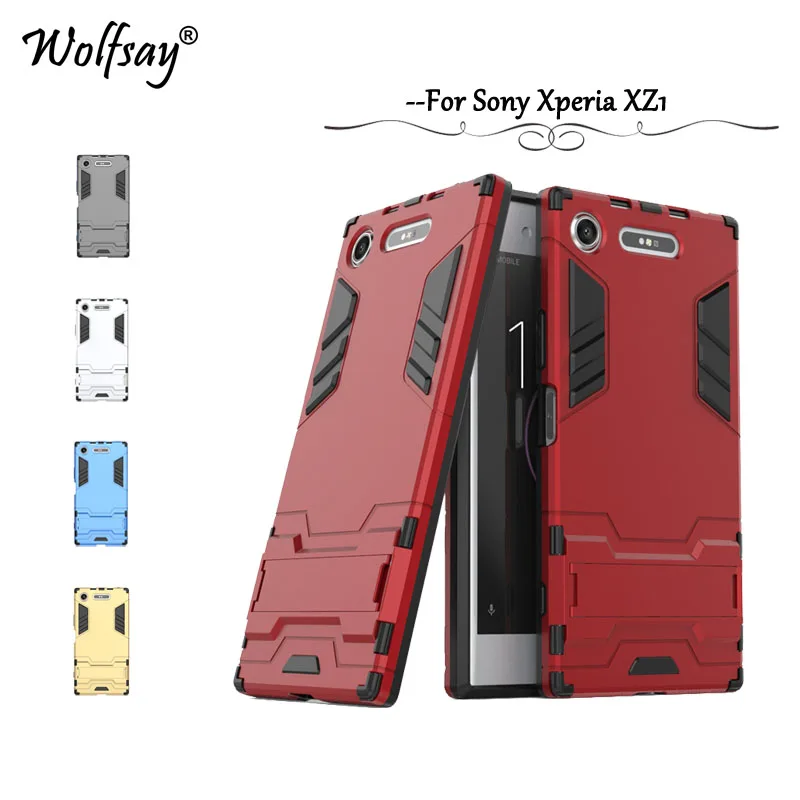 

Wolfsay Case For Sony Xperia XZ1 Cover Cases Slim Robot Rubber sFor Phone Case Sony Xperia XZ1 Cover for Sony XZ1 G8341 Fundas