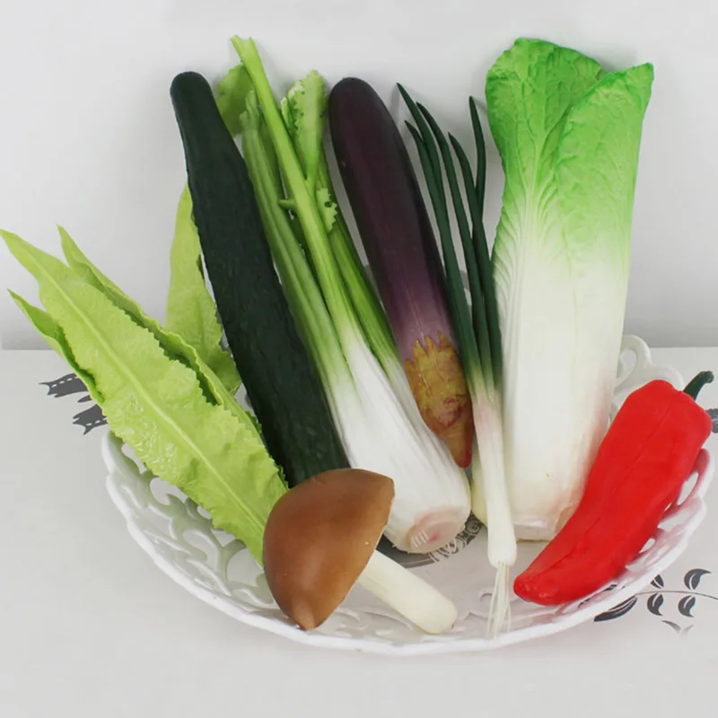 

Artificial Vegetables Plastic Fake Vegetables Food Shooting Props Home Shop Restaurant Decorations Children's Educational Toys