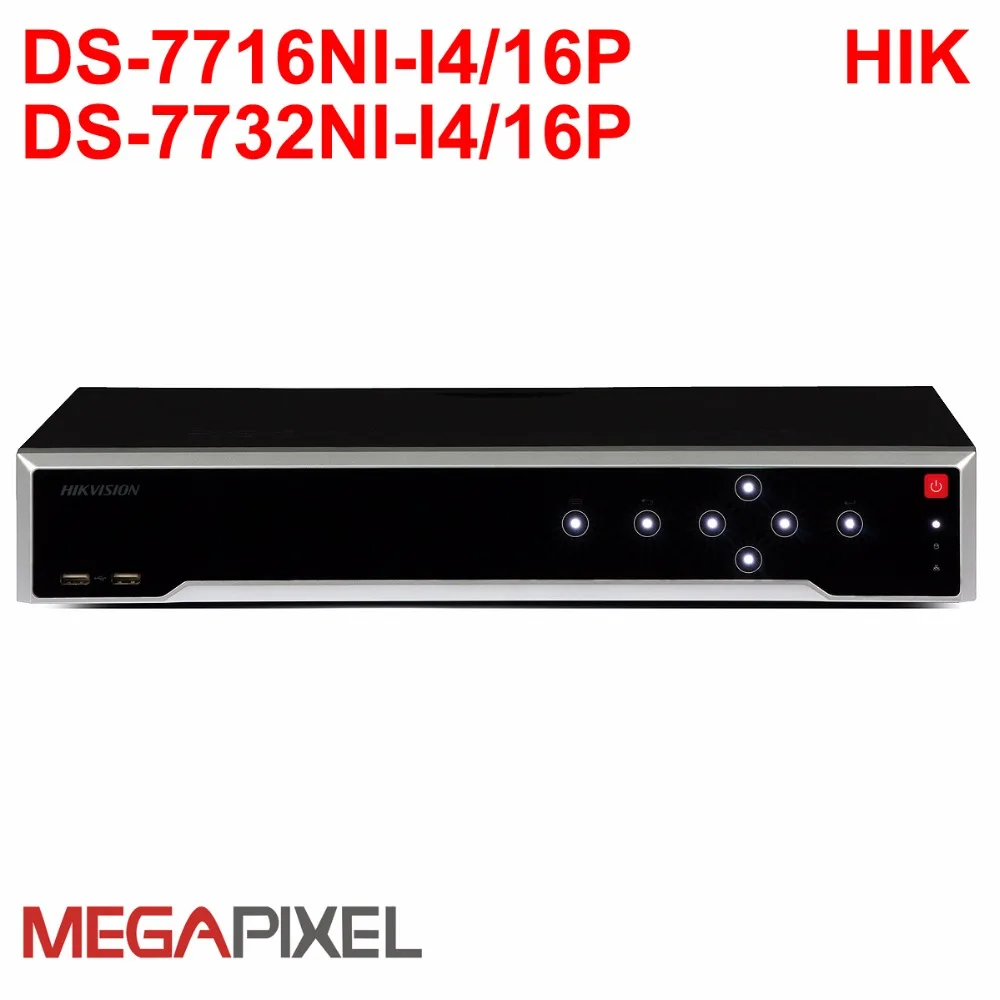 Hikvision 4K nvr 12mp IPC сетевой видеорегистратор DS 7732NI I4/16 P cctv система видеонаблюдения DVR ip