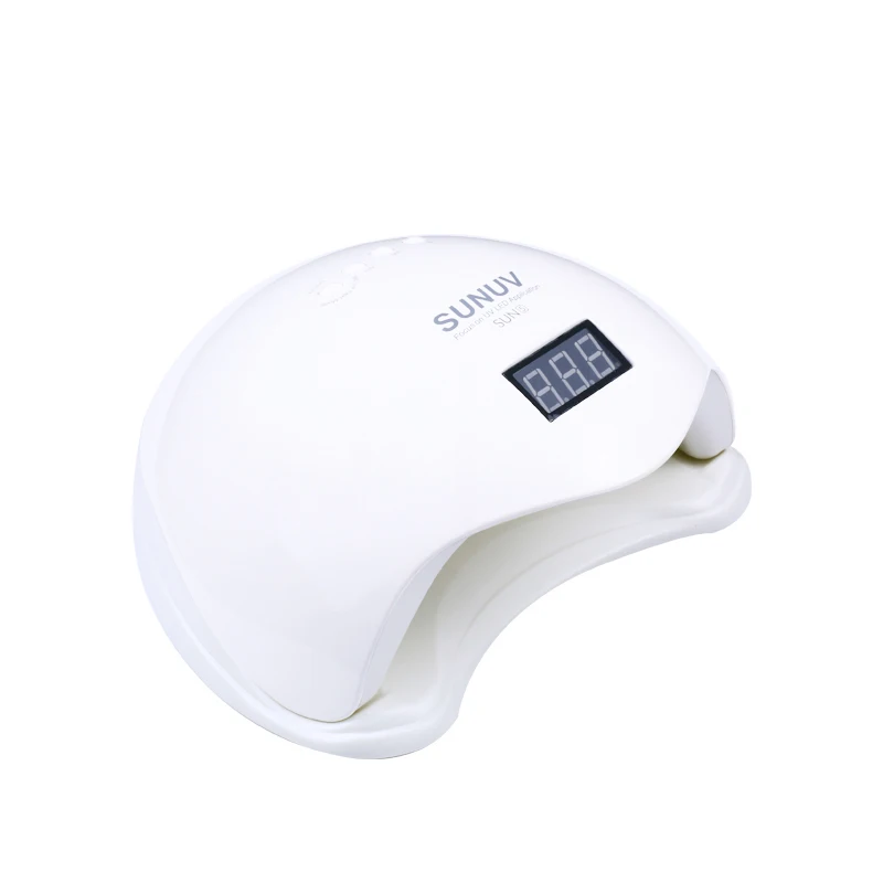  SUN5 48W LED&UV Lamp Double White Light Professional Nail Dryer For Gel Machine Sensor Timer Set Ge - 32863867295