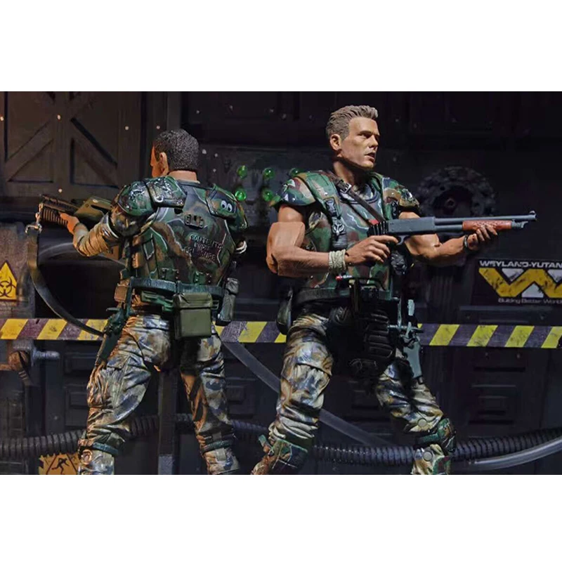 

Movie 30th AVP Aliens vs Predator Series Alien Covenant Corporal Dwayne Hicks & Private William Hudson Soldier Toy Action Figure
