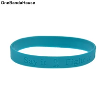 OneBandaHouse 1 шт. Силиконовый браслет с надписью «сказать, что борется с раком груди»