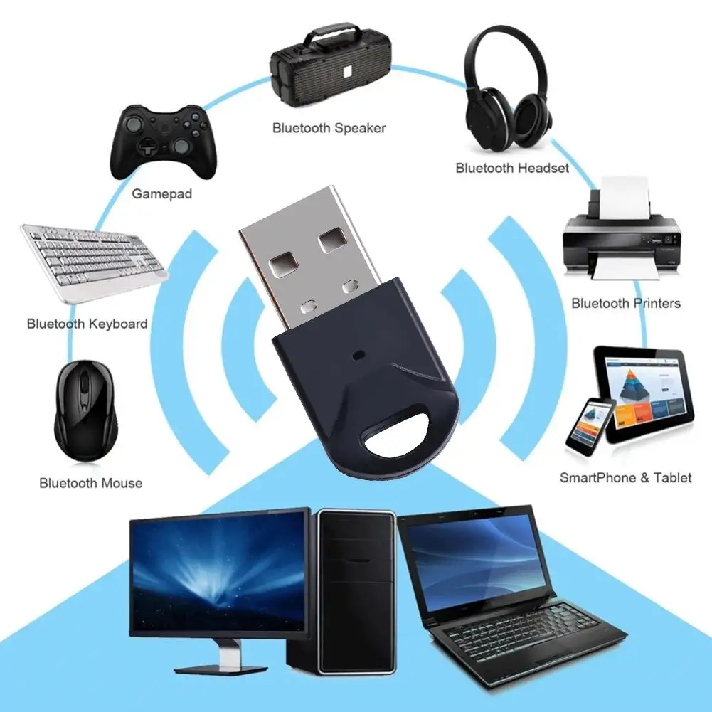 

Bluetooth4.0 Adapter CSR Adapter Audio USB Bluetooth Transmitter Receiver Wireless Stereo For PC Laptop Car Radio Subwoofer