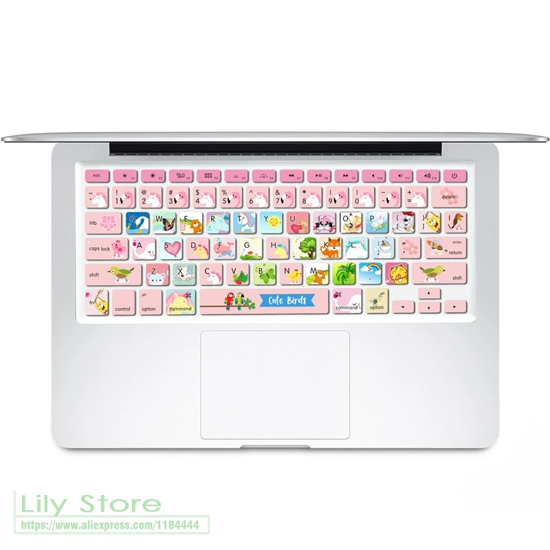 

For MacBook Air 13 13.3 and old MacBook Pro 13" 15" 17" (Not Fit touch bar) US Layout Keyboard Cover Protector Silicone Skin