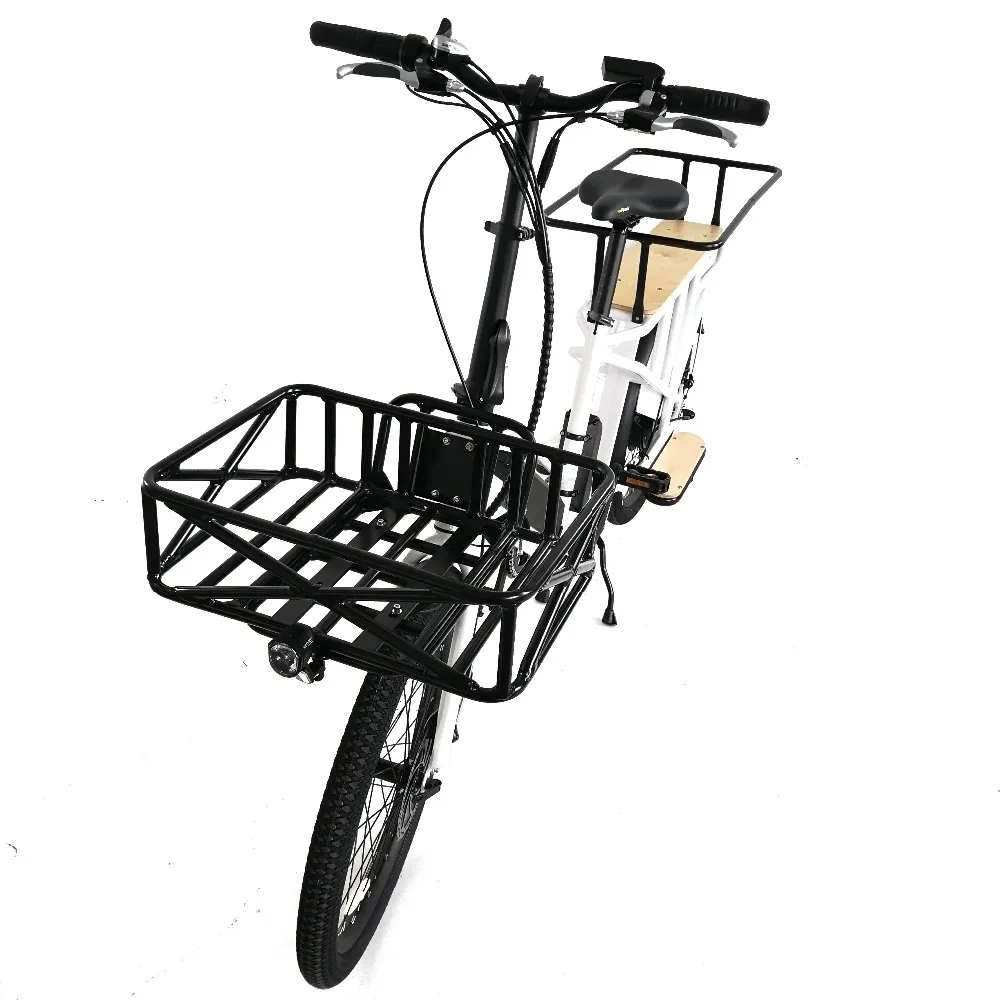Discount EUNORAU 24inch 48V750W Cargo Ebike with Rear Hub motor&500C Colorful Display for family or UberEats delivery/uberEats 10