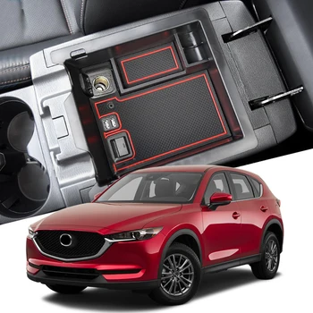 

For Mazda CX-5 CX5 2rd Gen. 2017 2018 Central Armrest Storage Glove Box Organizer Container Secondary Holder Tray